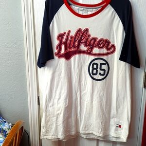 Tommy Hilfiger Red, White, and Navy Raglan Tee